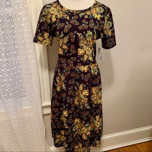 LuLaRoe floral XL Amelia dress - new!